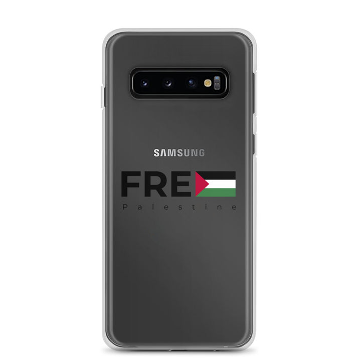 Free Palestine - Clear Case for Samsung®, Samsung Samsung Galaxy S10 Case On Phone