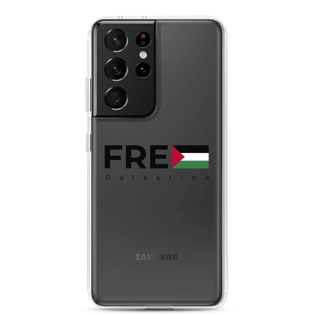 Free Palestine - Clear Case for Samsung®, Samsung Samsung Galaxy S21 Ultra Case On Phone