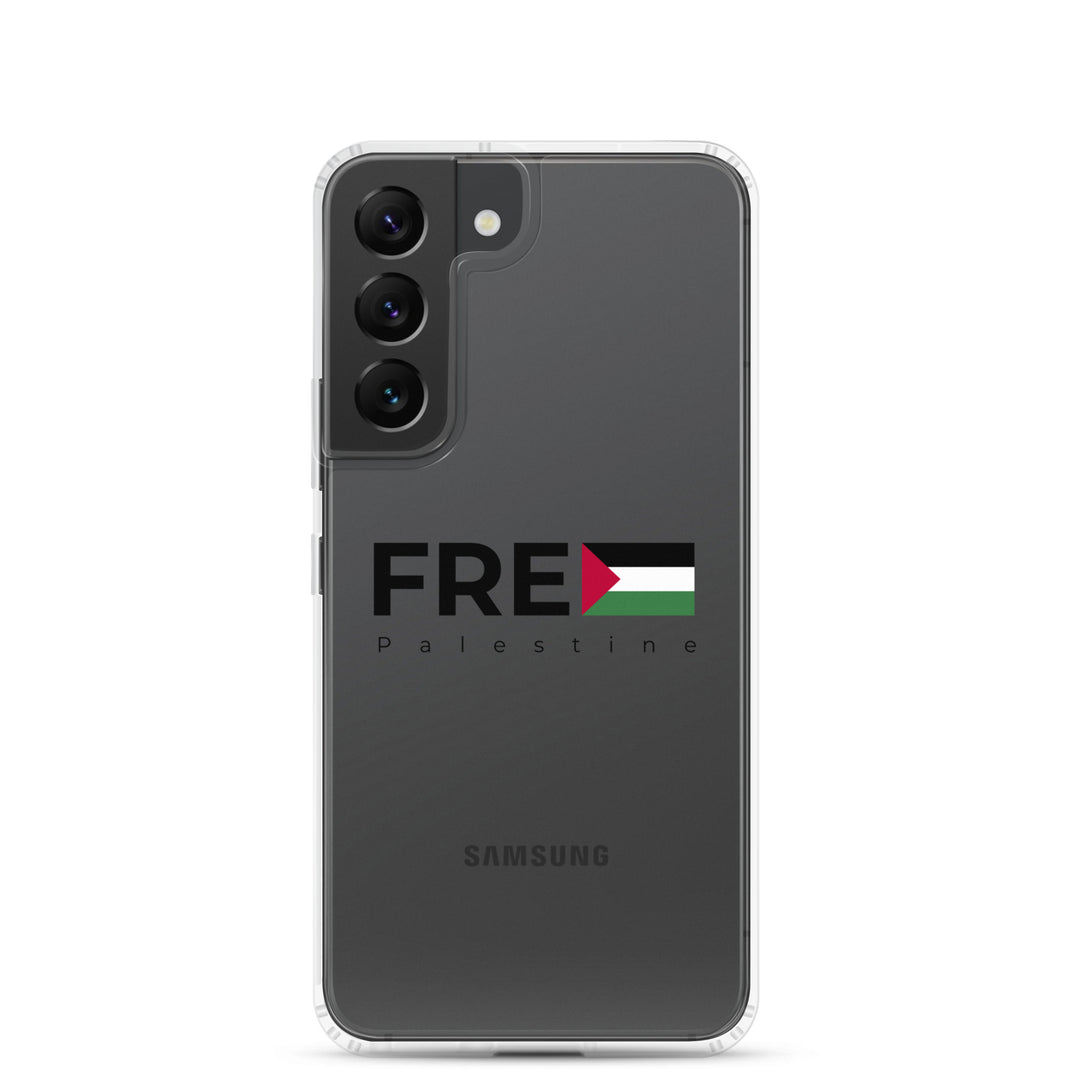Free Palestine - Clear Case for Samsung®, Samsung Samsung Galaxy S22 Case On Phone