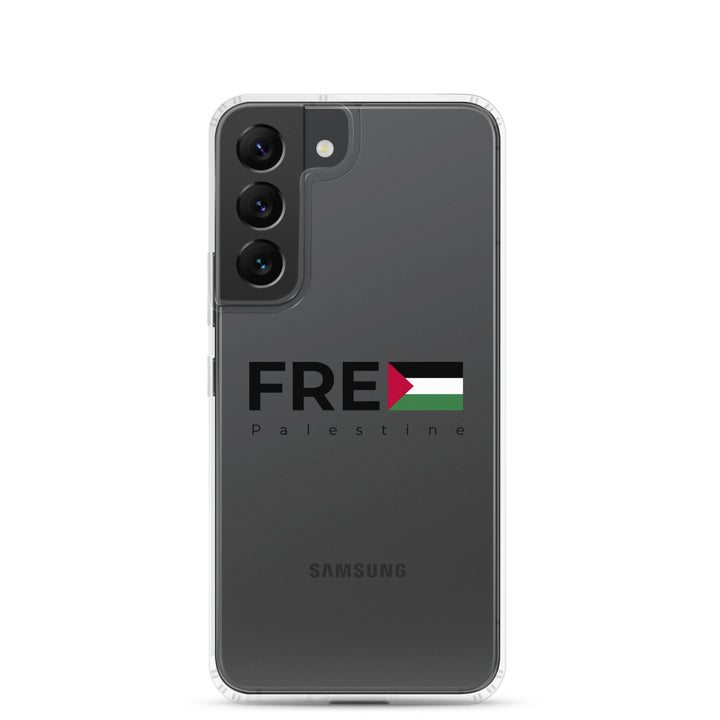 Free Palestine - Clear Case for Samsung®, Samsung Samsung Galaxy S22 Case On Phone