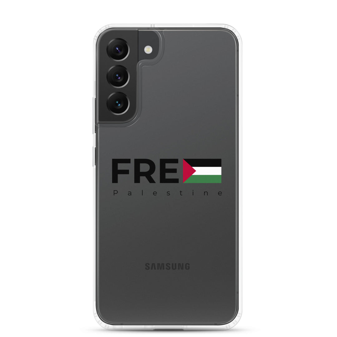 Free Palestine - Clear Case for Samsung®, Samsung Samsung Galaxy S22 Plus Case On Phone