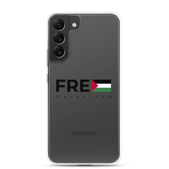 Free Palestine - Clear Case for Samsung®, Samsung Samsung Galaxy S22 Plus Case On Phone