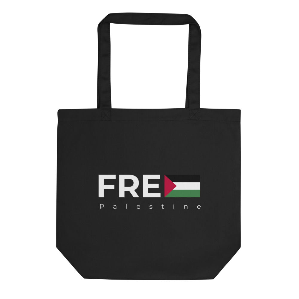 Free Palestine - Eco Tote Bag, Eco Tote Bag Black