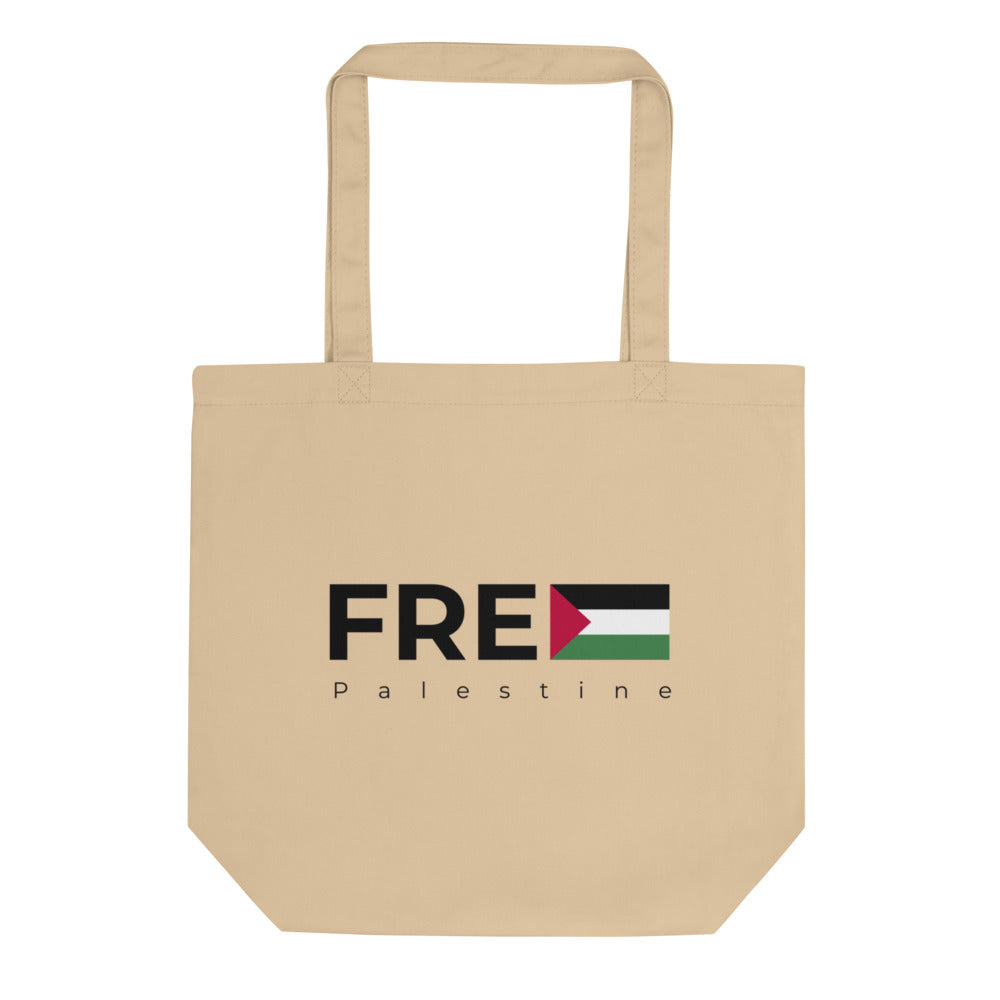 Free Palestine - Eco Tote Bag, Eco Tote Bag Oyster