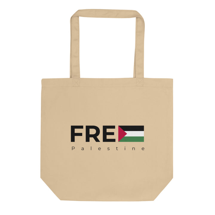 Free Palestine - Eco Tote Bag, Eco Tote Bag Oyster