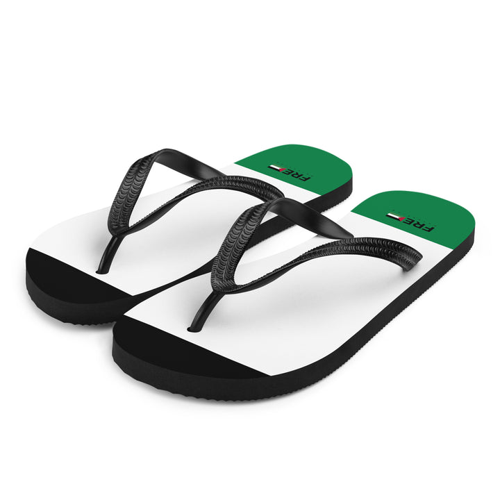 Free Palestine - Flip-Flops, Sublimation Flip Flops White Front