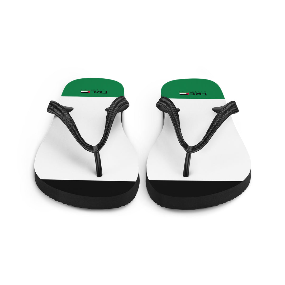 Free Palestine - Flip-Flops, Sublimation Flip Flops White