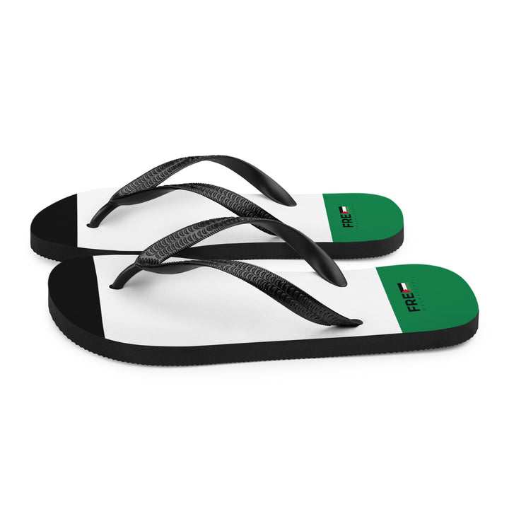 Free Palestine - Flip-Flops, Sublimation Flip Flops White