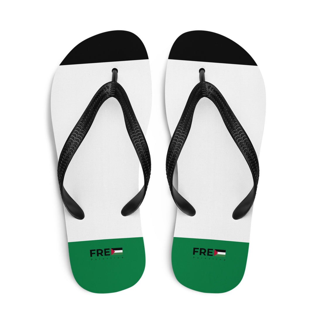 Free Palestine - Flip-Flops, Sublimation Flip Flops White