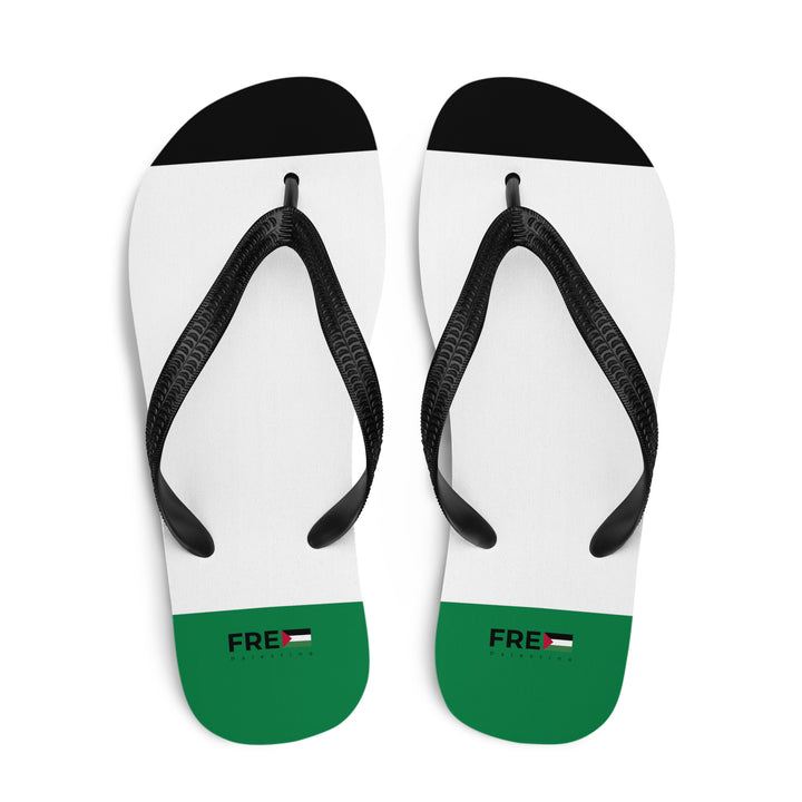 Free Palestine - Flip-Flops, Sublimation Flip Flops White