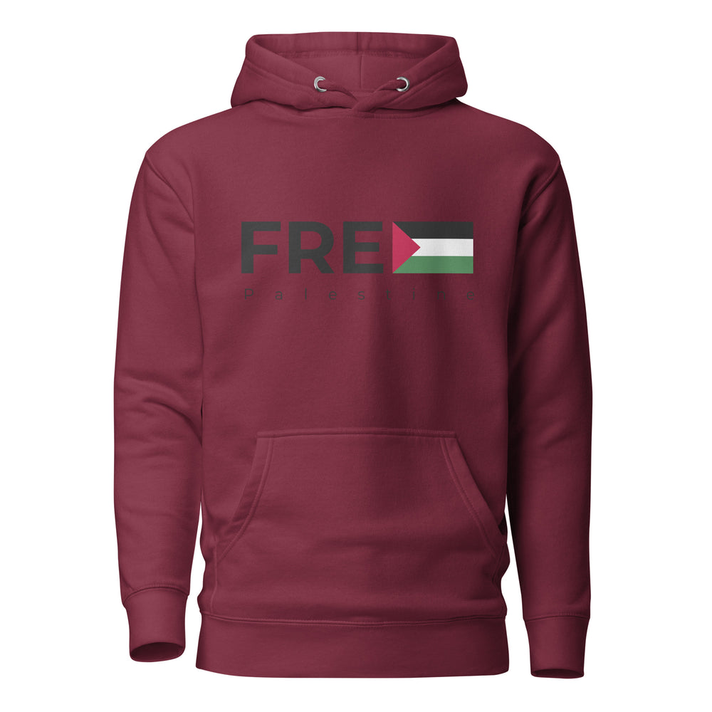 Free Palestine - Men’s Hoodie, Maroon