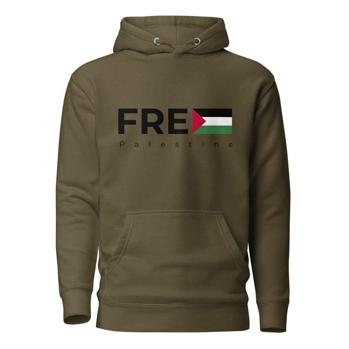 Free Palestine - Men’s Hoodie, Military Green