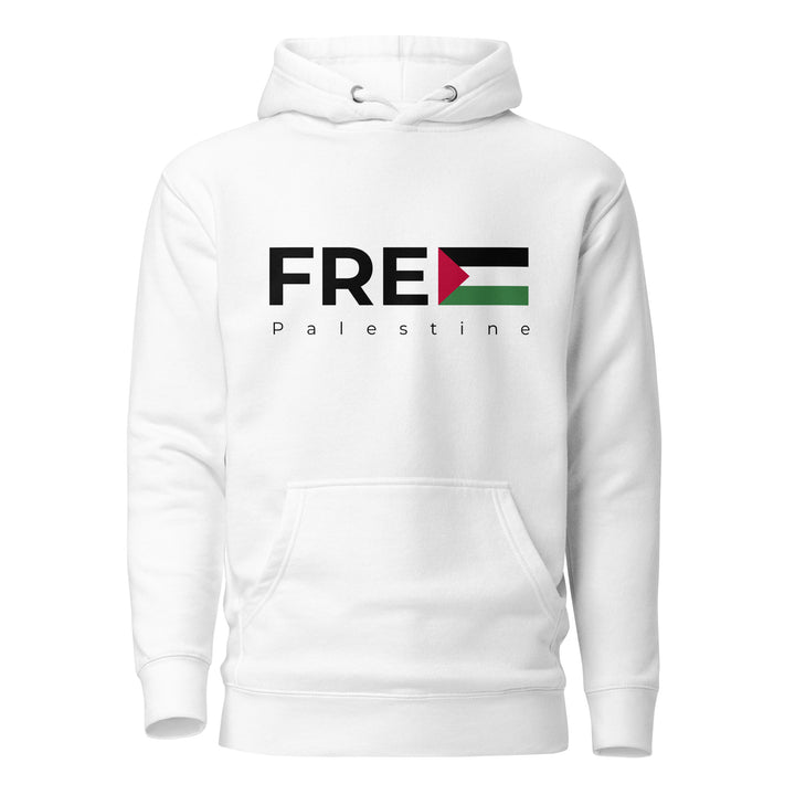 Free Palestine - Men’s Hoodie, White
