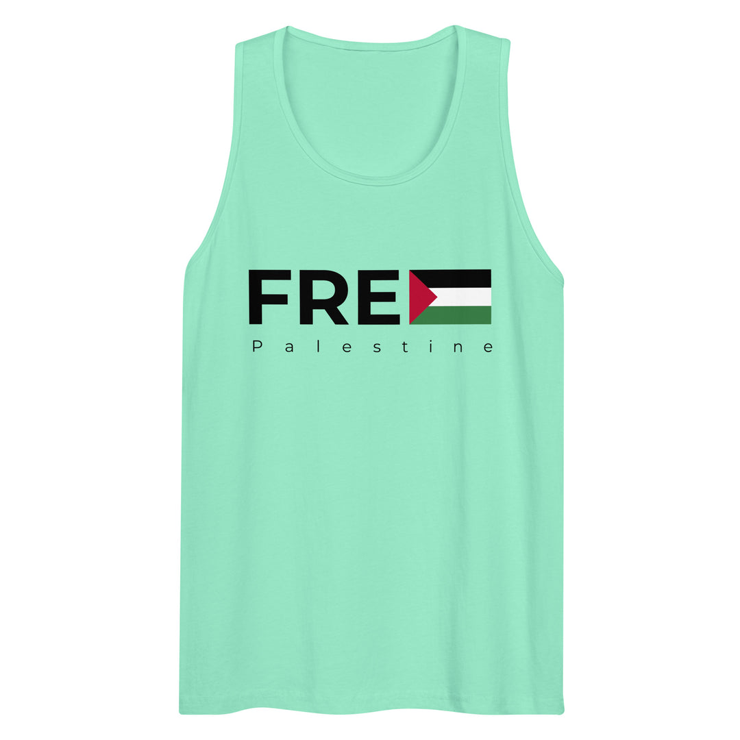 Free Palestine - Men’s Premium Tank Top, Mens Premium Tank Top Mint