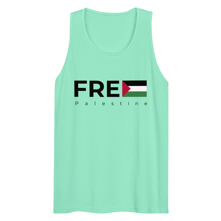 Free Palestine - Men’s Premium Tank Top, Mens Premium Tank Top Mint