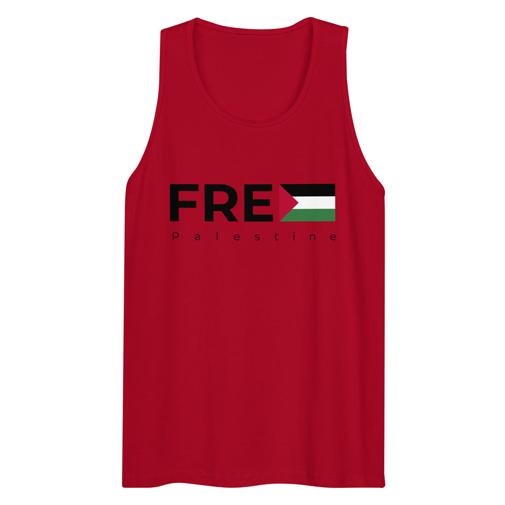 Free Palestine - Men’s Premium Tank Top, Mens Premium Tank Top Red