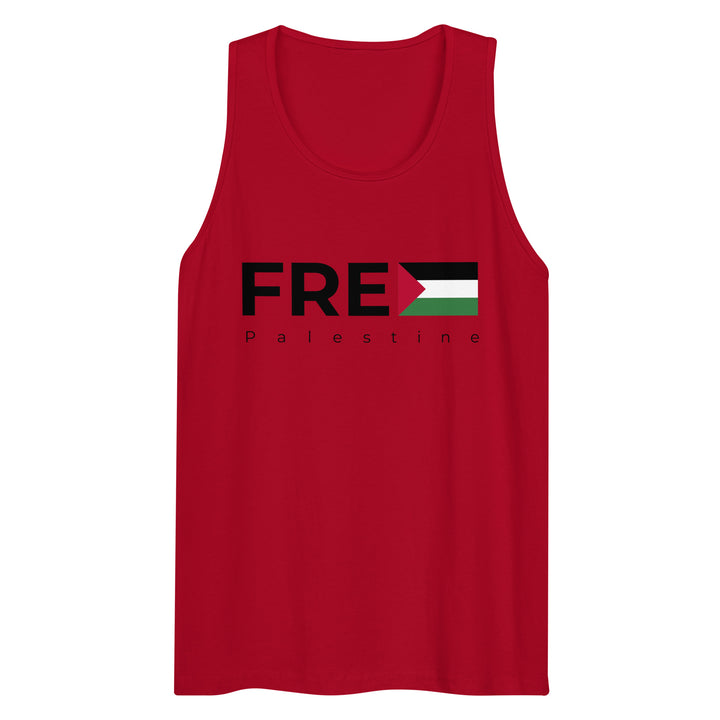 Free Palestine - Men’s Premium Tank Top, Mens Premium Tank Top Red