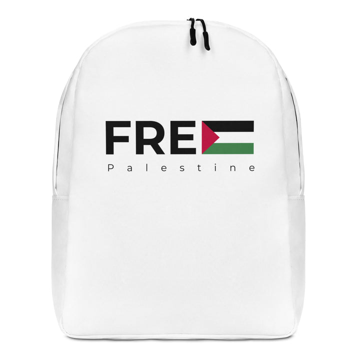 Free Palestine - Minimalist Backpack, Minimalist Backpack White