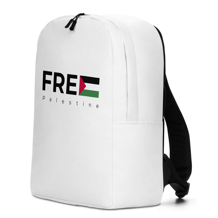 Free Palestine - Minimalist Backpack, Minimalist Backpack White