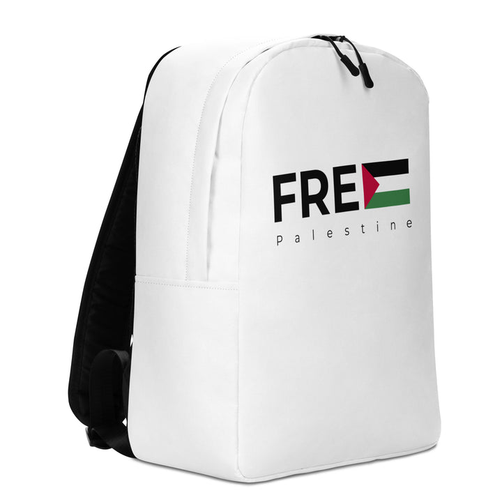 Free Palestine - Minimalist Backpack, Minimalist Backpack White