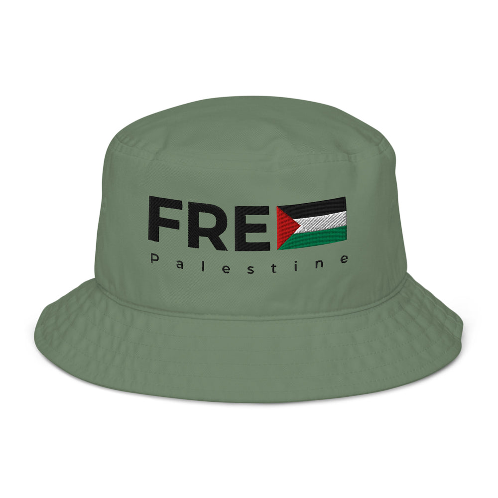 Free Palestine - Organic Bucket Hat, Dill