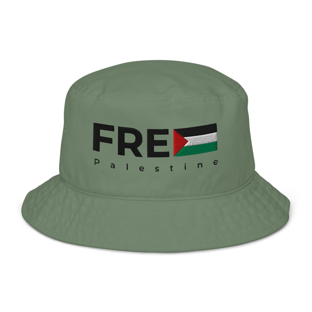 Free Palestine - Organic Bucket Hat, Dill