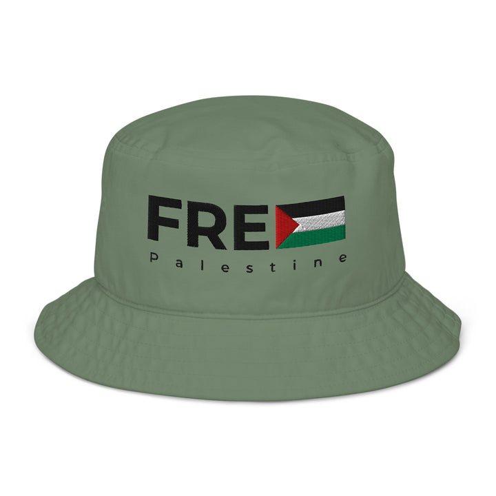 Free Palestine - Organic Bucket Hat, Dill
