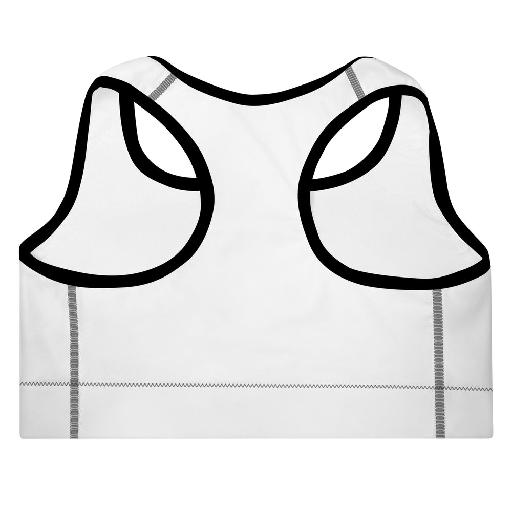 Free Palestine - Padded Sports Bra, Padded Sports Bra Black