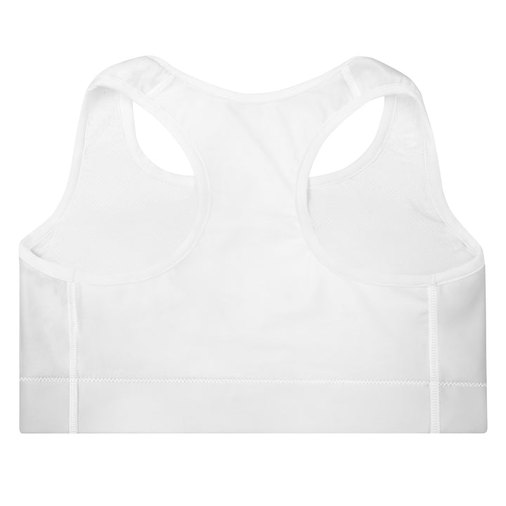 Free Palestine - Padded Sports Bra, Padded Sports Bra White