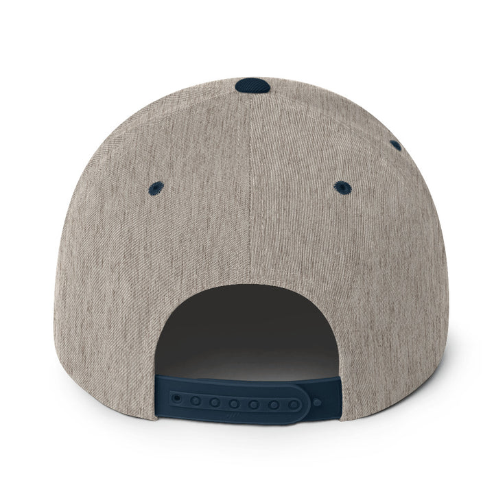 Free Palestine - Snapback Hat, Snapback Heather Grey Navy