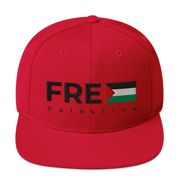 Free Palestine - Snapback Hat, Snapback Red