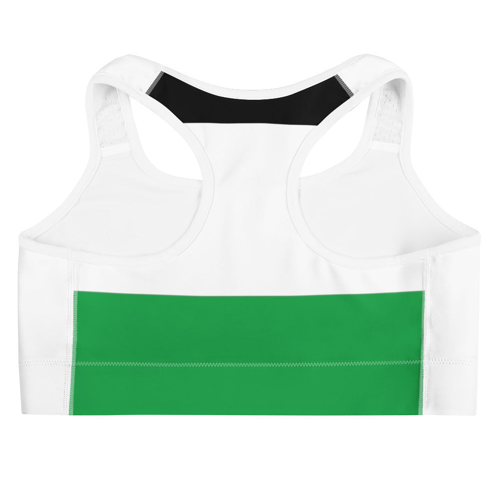 Free Palestine - Sports Bra, White