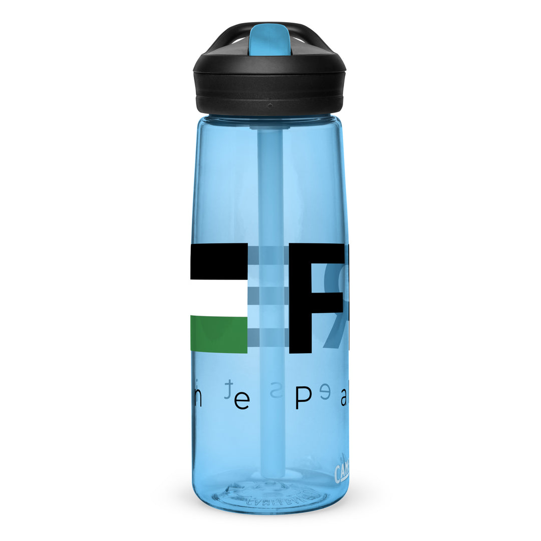 Free Palestine - Sports Water Bottle, Blue