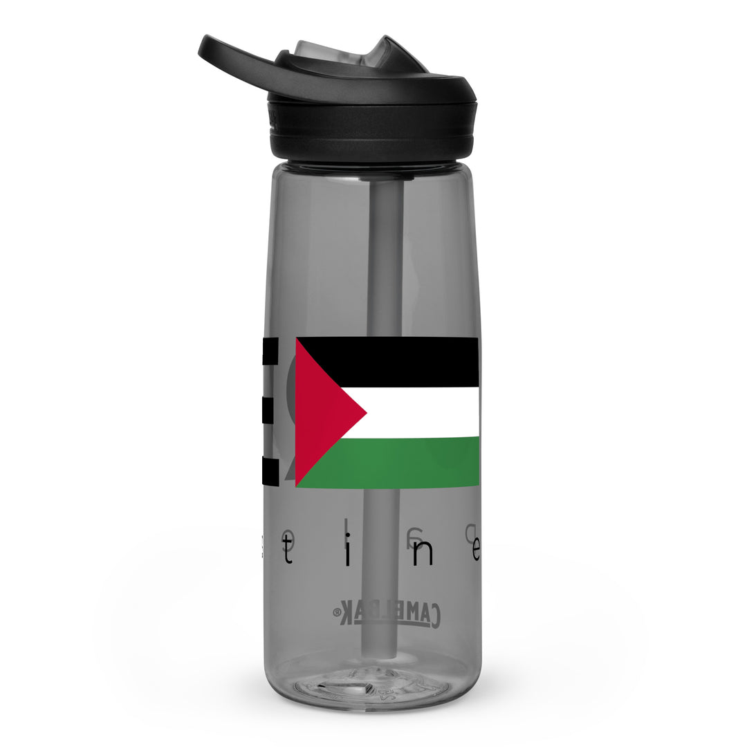 Free Palestine - Sports Water Bottle, Charcoal