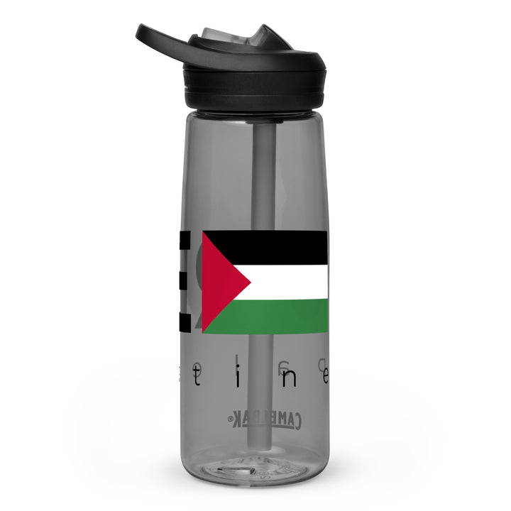Free Palestine - Sports Water Bottle, Charcoal