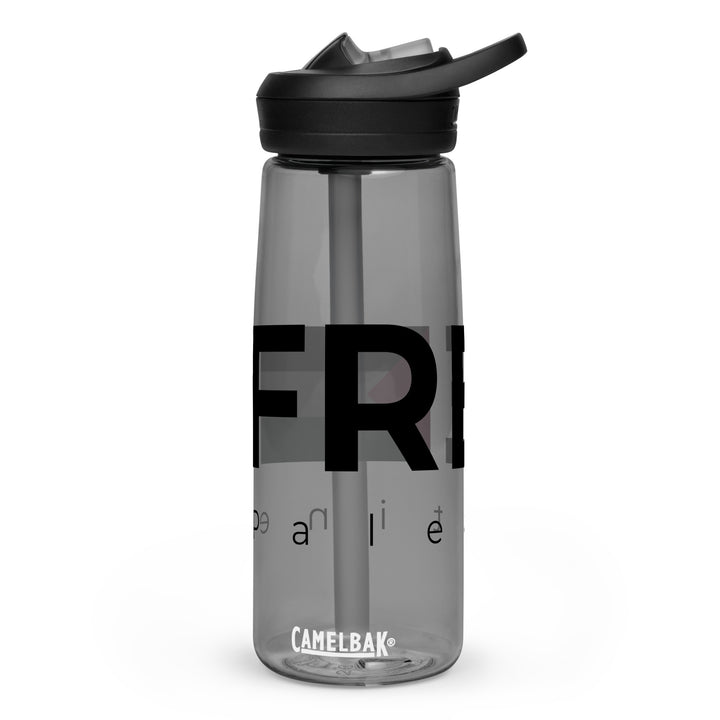Free Palestine - Sports Water Bottle, Charcoal