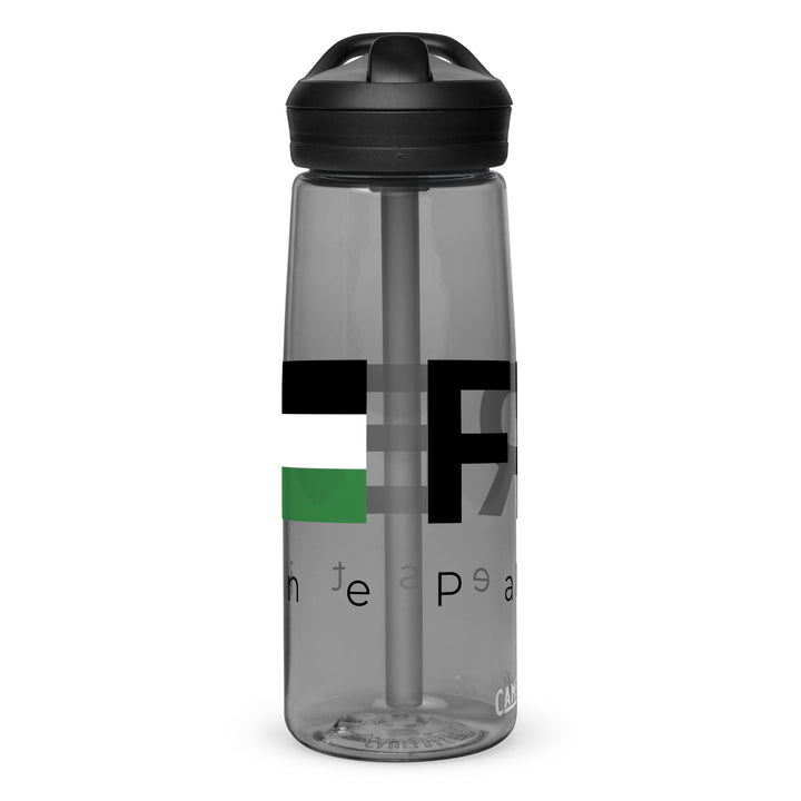 Free Palestine - Sports Water Bottle, Charcoal
