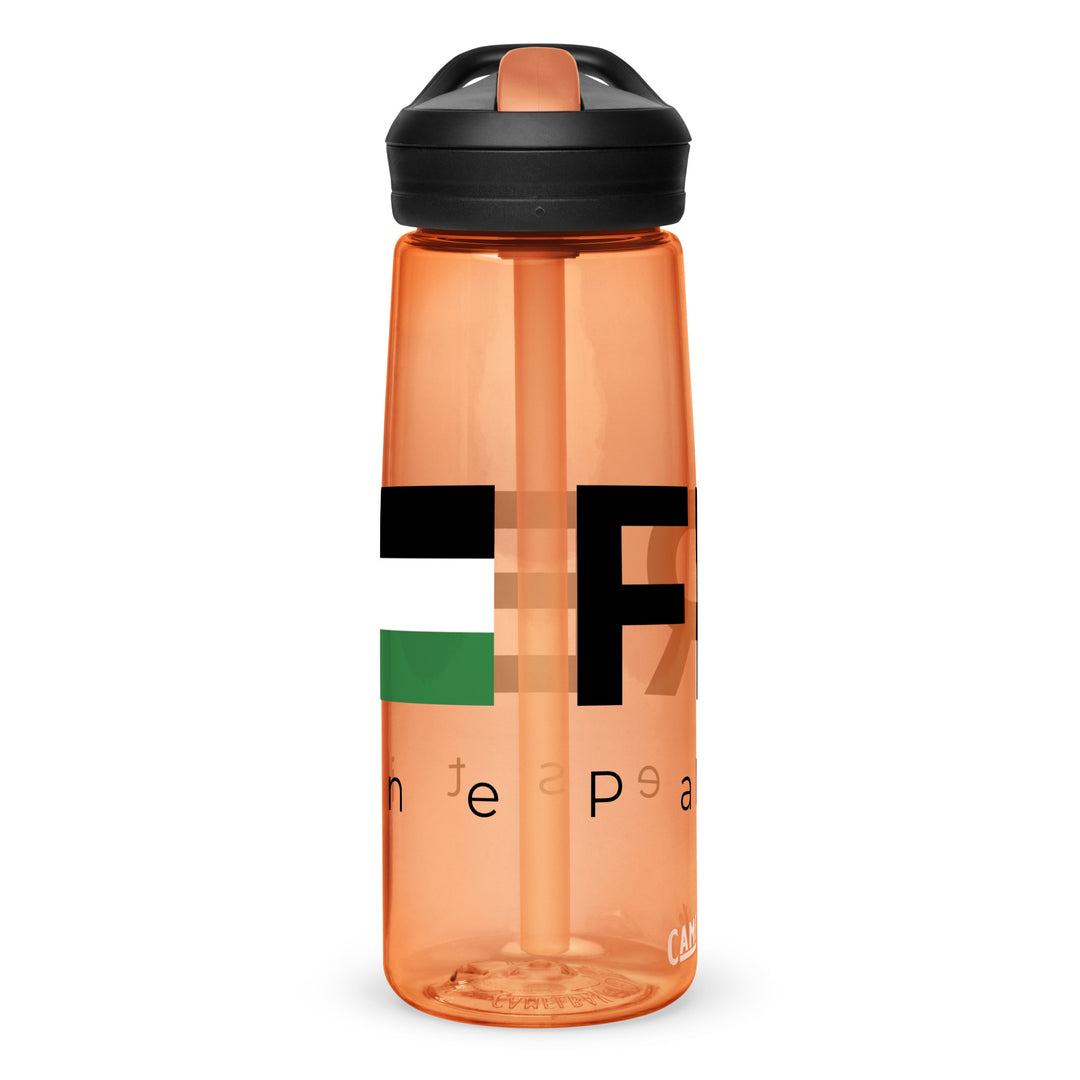 Free Palestine - Sports Water Bottle, Desert Sunrise