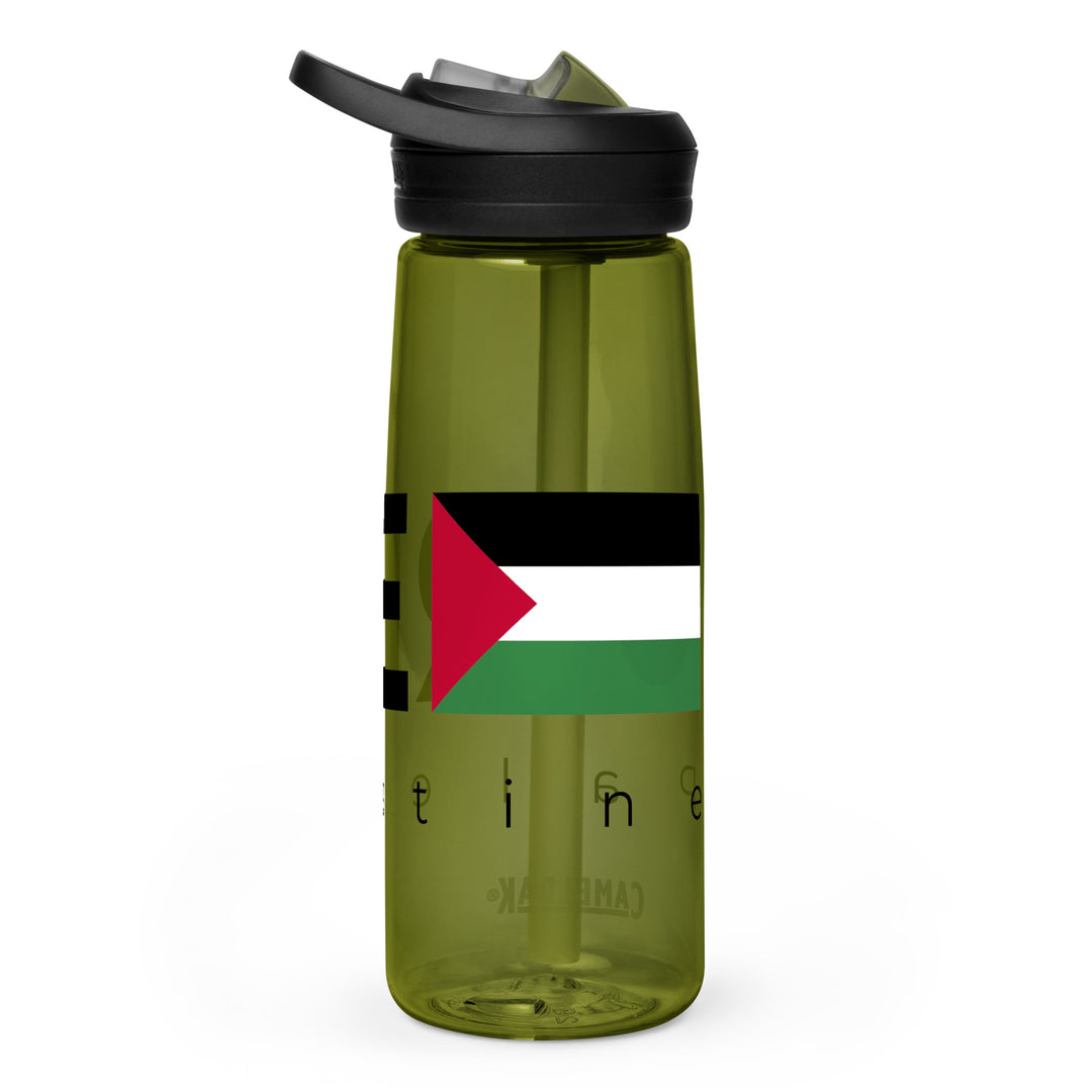 Free Palestine - Sports Water Bottle, Olive