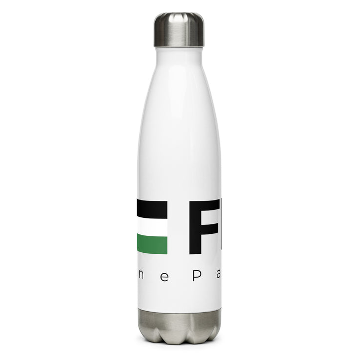 Free Palestine - Stainless Steel Water Bottle, Stainless Steel Water Bottle White 17 Oz