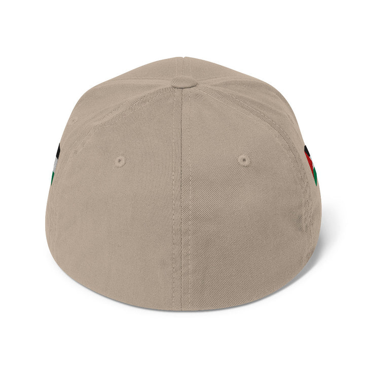 Free Palestine - Structured Twill Cap, Closed Back Structured Cap Khaki