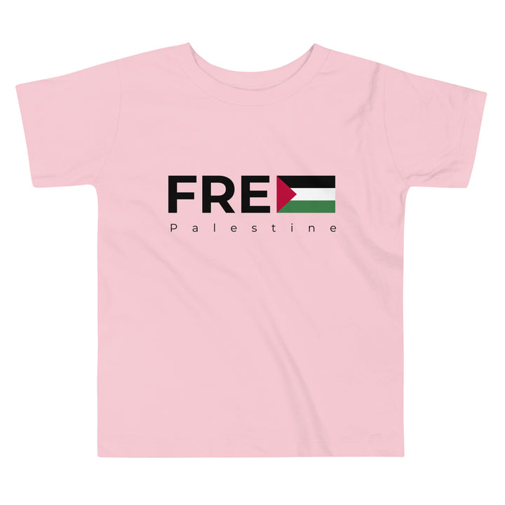Free Palestine - Toddler Short Sleeve Tee, Pink