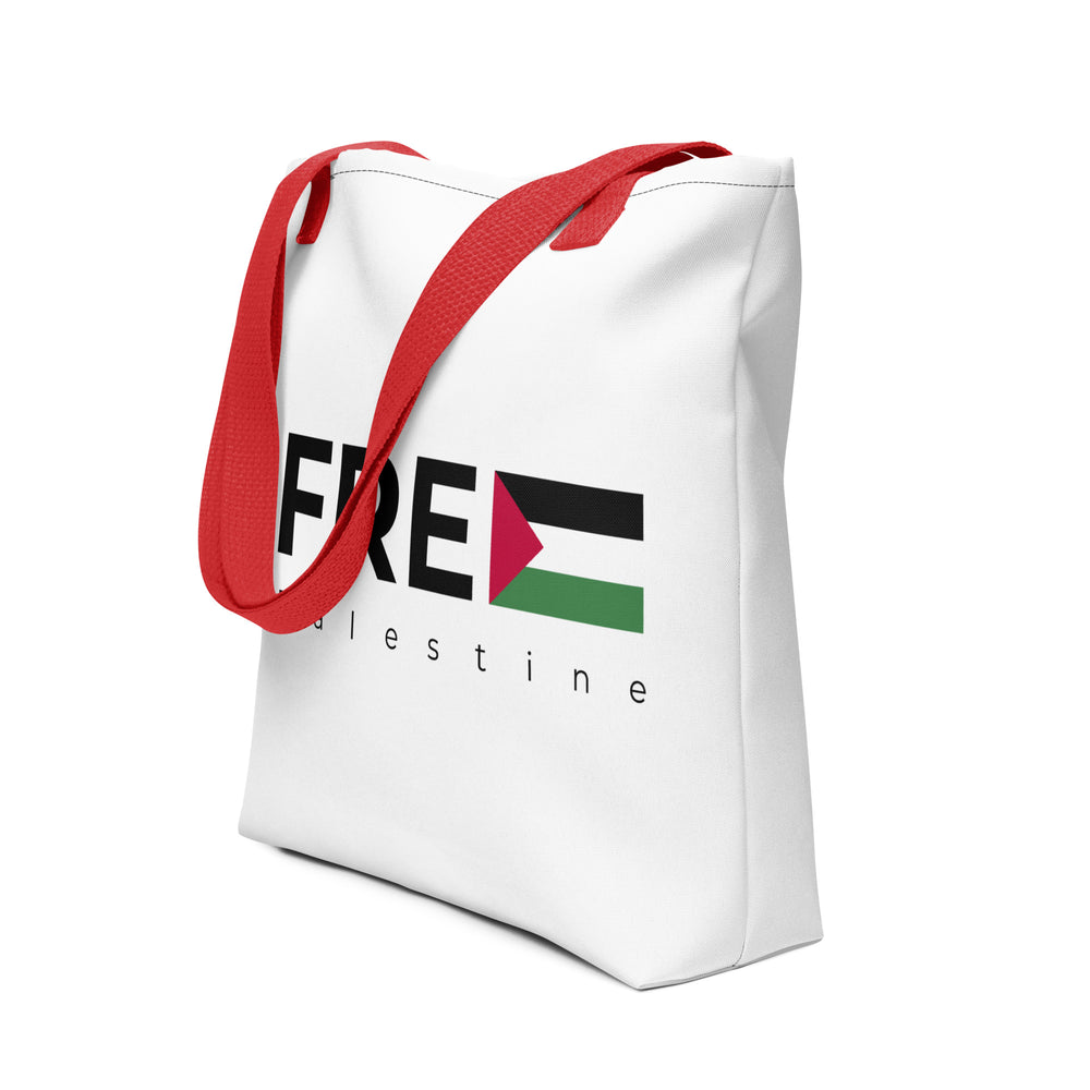 Free Palestine - Tote Bag, Red 15x15
