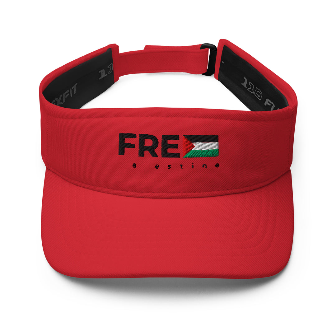 Free Palestine - Visor, Visor Red