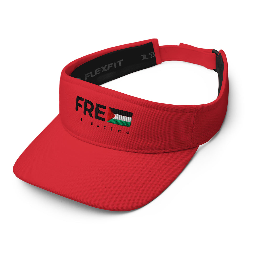 Free Palestine - Visor, Visor Red