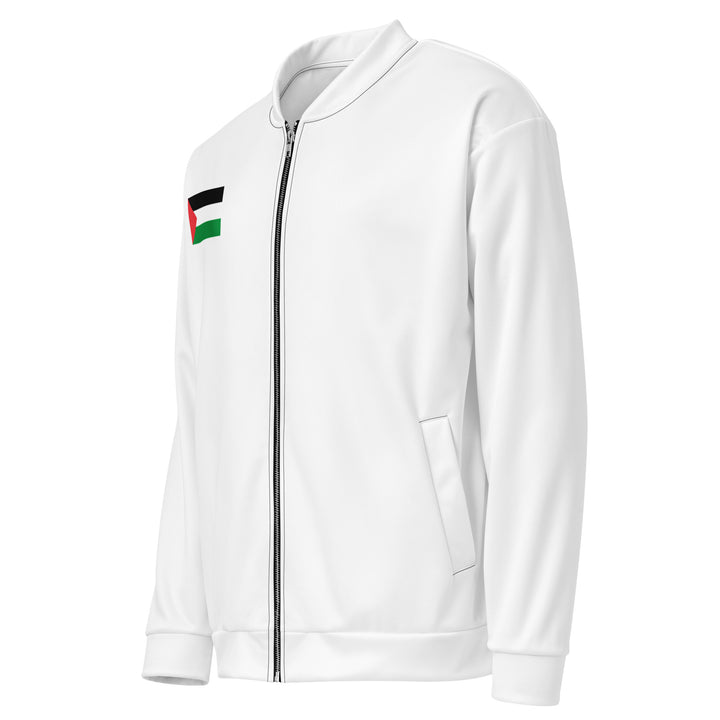 Free Palestine - Women’s Bomber Jacket, White