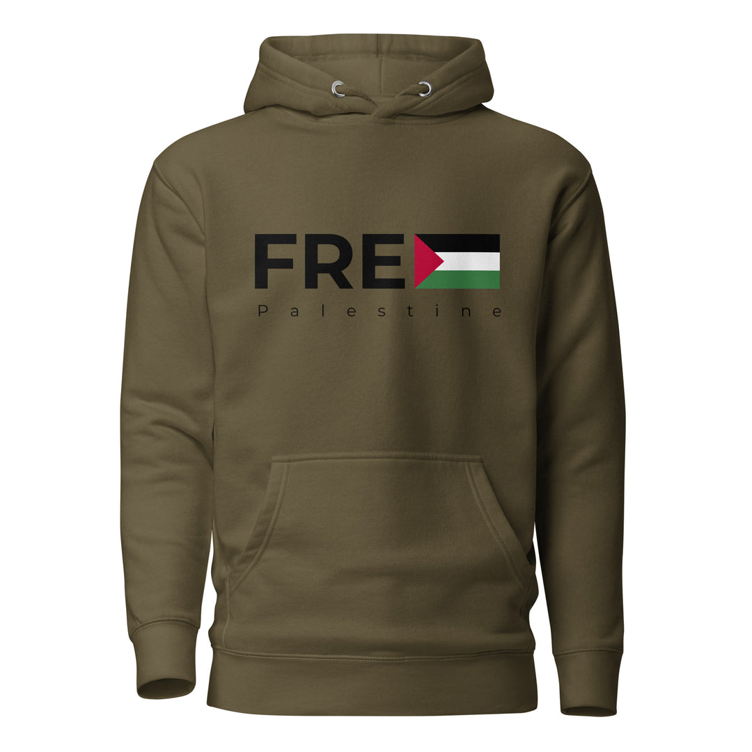 Free Palestine - Women’s Hoodie, Military Green