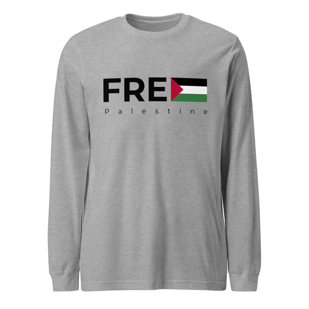 Free Palestine - Women’s Long Sleeve Tee, Heather