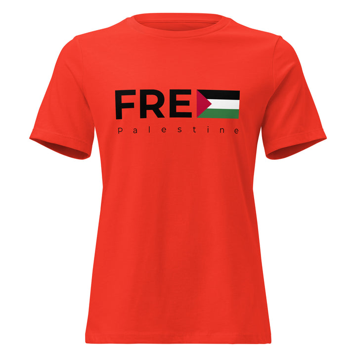 Free Palestine - Women’s Relaxed T-Shirt, Womens Relaxed T Shirt Poppy