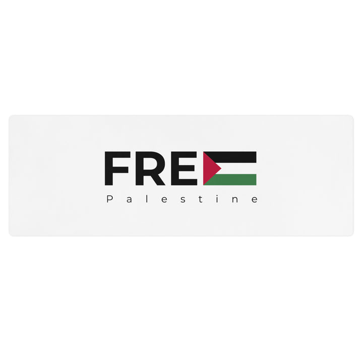 Free Palestine - Yoga Mat, White